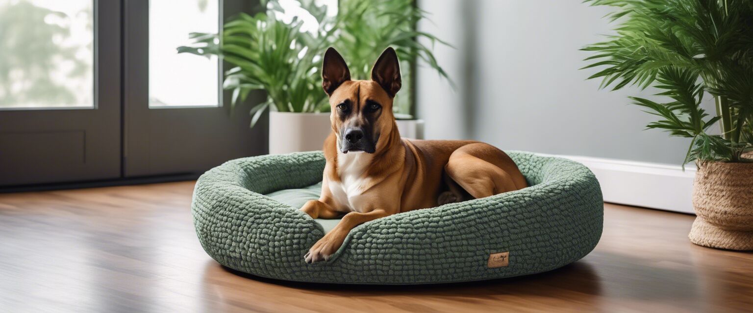 Stylish eco-friendly dog bed